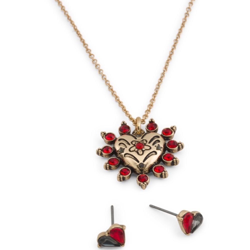 Betsey Johnson Women’s Earrings and Necklace Set